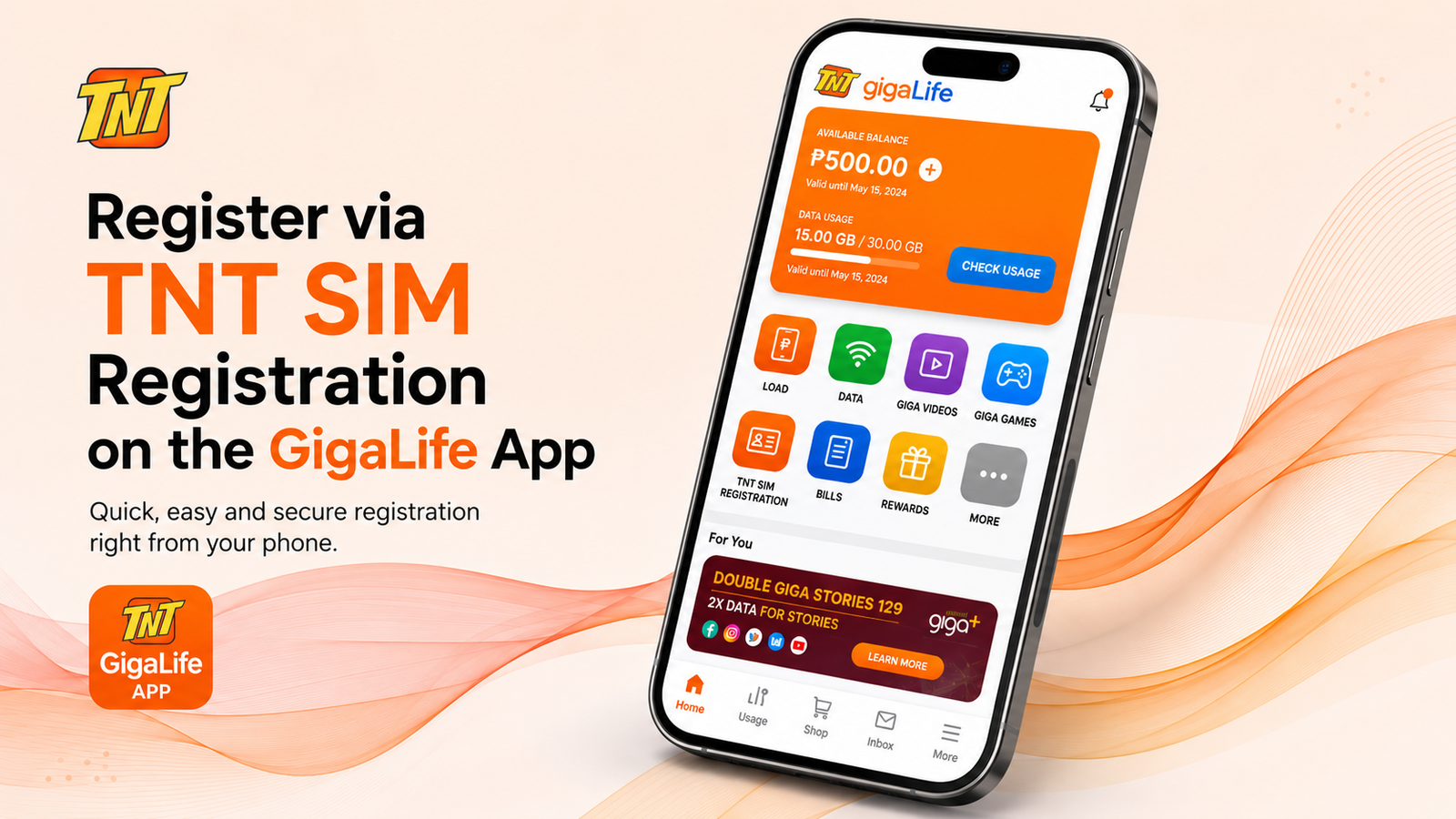 TNT SIM Registration