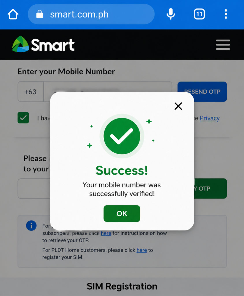 smart sim registration